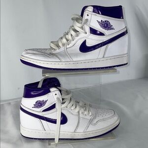 AIR JORDAN 1 HI OG COURT PURPLE WOMENS SNEAKERS FTL-01-117